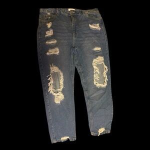 Distressed Blue Jeans for Women